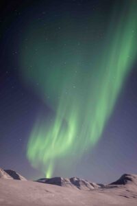 A Northern Lights corona over Iceland