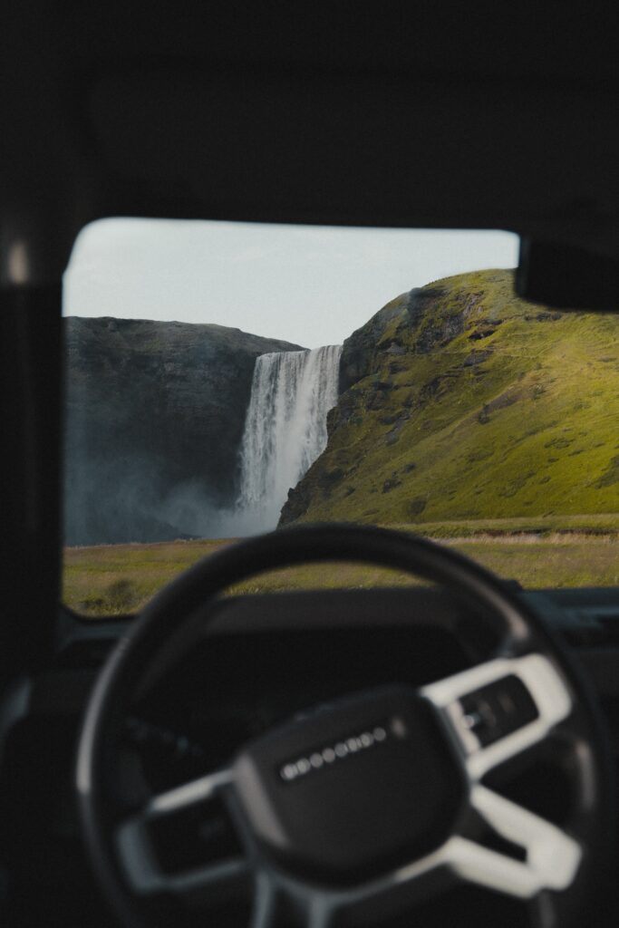 Iceland Self-Drive Tour by Skogafoss waterfall