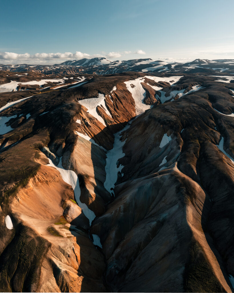 Aerial View of Landmannalaugar Colored Mountains 2