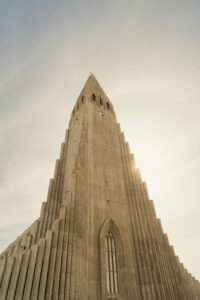 Hallgrimskirkja Church in Reykjavík during June in Iceland