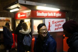 Icelandic hot dog stand in Reykjavík