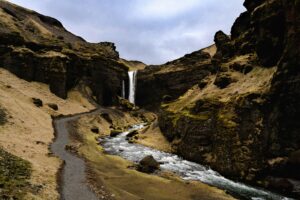 The secret waterfall of Kvernufoss in Iceland where couples can take a private picnic