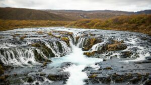 Bruarfoss waterfall in Iceland