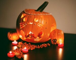 Pumpkin carving in Iceland