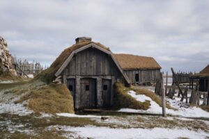 A Viking turfhouse in Iceland