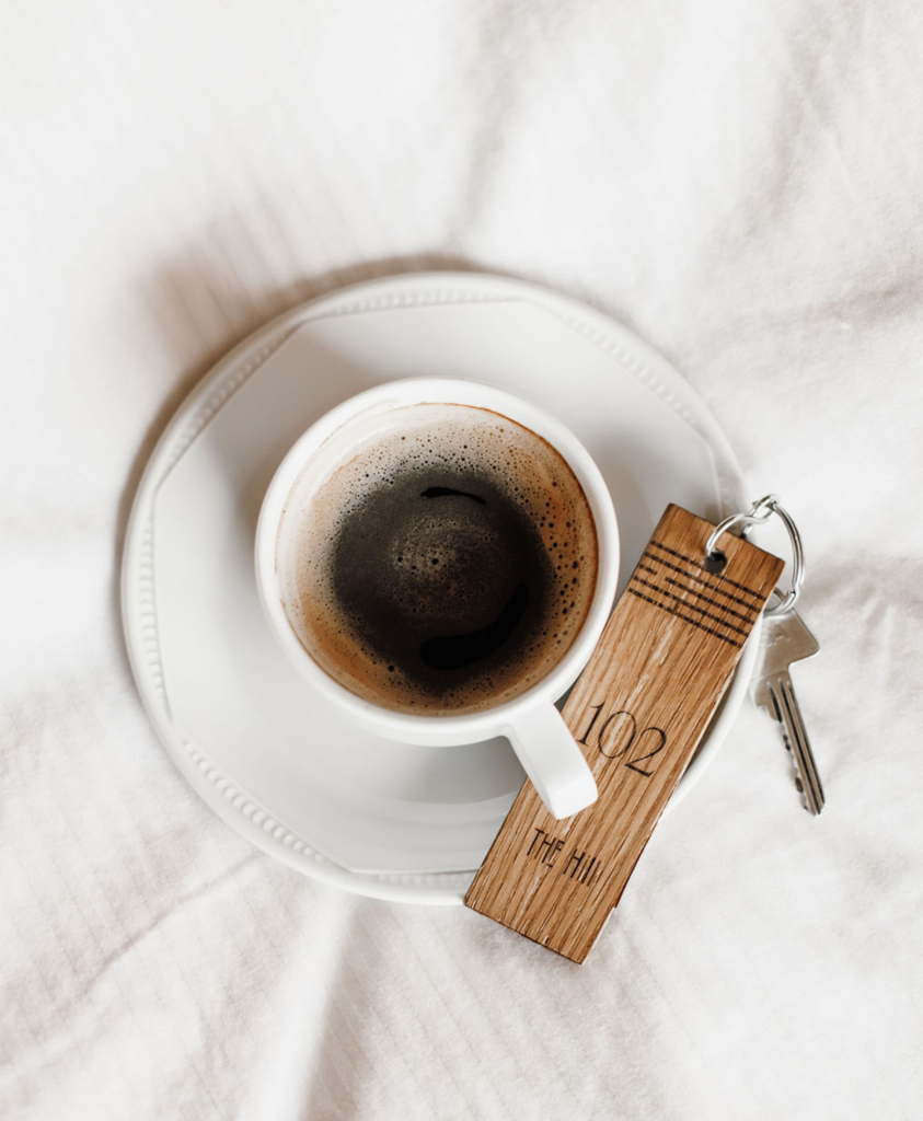 A morning coffee at the Hill Hotel