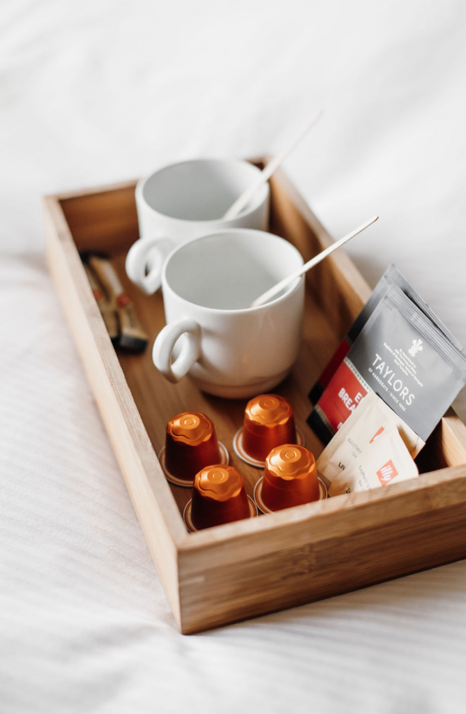 Complimentary coffee at the Hill Hotel in Flúðir