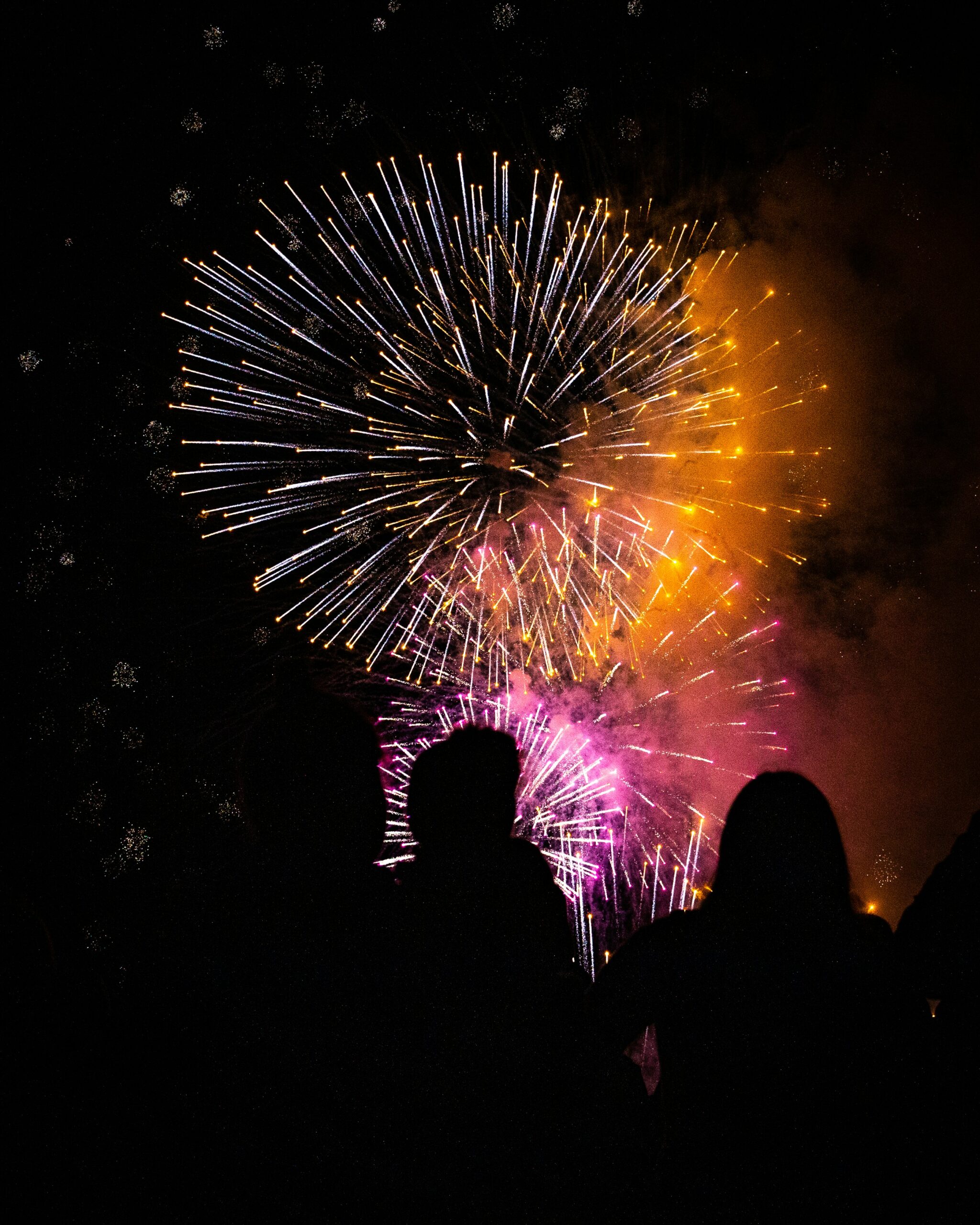 Fireworks on Menningarnótt in Iceland
